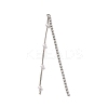 Brass Micro Pave Clear Cubic Zirconia & ABS Plastic Pearl Big Pendants KK-G510-05P-1