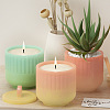 Stripe Pattern Column Candle Jar Molds LS-DIY-K073-04-8