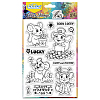 PVC Plastic Clear Stamps DIY-WH0618-0262-8