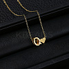 Alloy Letter Heart Pendant Necklaces for Women WGBB55E-13-1