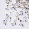Glass Seed Beads Wire Wrapped Big Pendants FIND-S306-14D-1