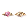 Zinc Alloy Rhinestone Pendants ALRI-TAC0003-24J-2