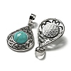 Synthetic Turquoise Pendants G-Q158-05P-23-2