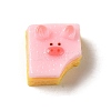 Cute Pig Theme Resin Imitation Food Decoden Cabochons LS-RESI-U0003-02C-1