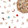 300Pcs Alloy Enamel Pendants ENAM-SP0001-07-6