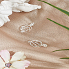 2Pcs Brass Locket Pendants KK-LP0002-16-1