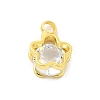 Real 18K Gold Plated Rack Plating Brass Micro Pave Cubic Zirconia Pendants Charms KK-S396-05B-1