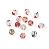 Kissitty 20Pcs 10 Style Transparent Glass Enamel Beads GLAA-KS0001-08-3