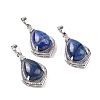 Natural Lapis Lazuli Dyed Pendants G-H283-04P-19-1