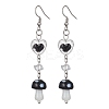 Natural Quartz Crystal Chips Dangle Earrings EJEW-JE05432-02-1