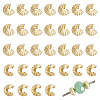 Brass Crimp Beads Covers KK-BC0014-72B-G01-1