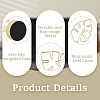 201 Stainless Steel Name Card Holder AJEW-WH20060-67G-5