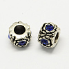 Alloy Rhinestone European Beads MPDL-R036-11A-1