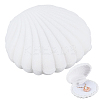 3Pcs Shell Shaped Velvet Jewelry Storage Boxes AJEW-SC0002-94-1