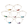 7Pcs 7 Styles Natural & Synthetic Mixed Gemstone Braided Bead Bracelets Set BJEW-JB11034-4