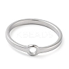 Non-Tarnish 304 Stainless Steel Finger Rings RJEW-E164-11P-8-2