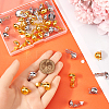40Pcs 2 Colors Brass Clip-on Earring Findings KK-SP0001-13-3