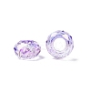 Baking Paint Transparent Glass European Beads GPDL-N005-C14mm-A04-2