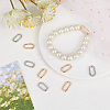 10Pcs 2 Colors Brass Spring Gate Rings KK-BBC0007-77-4