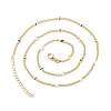 Brass Oval Link Chains Necklace for Women LS-NJEW-P265-03G-3