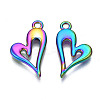 Rainbow Color Alloy Pendants PALLOY-N156-181-NR-3