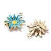 Alloy Enamel Pendants FIND-H016-01G-02-2