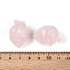 Natural Rose Quartz Heart Beads G-T144-04A-3