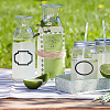 GOMAKERER 6 Sheets 3 Styles PVC Blank Self-Adhesive Stickers for Seasoning Jar DIY-GO0001-19-7