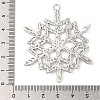Tibetan Style Alloy Snowflake Big Pendants TIBEP-5252-AS-LF-3
