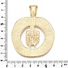 Rack Plating Alloy Big Pendants PALLOY-T090-31G-3