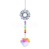 Faceted Heart Glass Suncatchers PW-WGADEF4-02-1