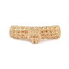 Brass Tube European Beads KK-G532-05A-G-1