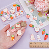 30Pcs 15 Styles Opaque Resin Pendants RESI-WR0001-10-3