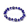 Handmade Evil Eye Lampwork & & Glass Beads Stretch Bracelets for Men Women BJEW-JB12368-2