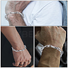 1Pc Stainless Steel Cable Chain Bracelets for Men BJEW-LP0001-02-4
