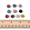 50Pcs 10 Colors Pave Disco Ball Beads RB-FS0001-07-5