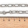 304 Stainless Steel Oval Link Chain Necklaces for Women Men NJEW-A054-01P-5