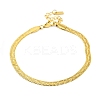 Ion Plating(IP) 304 Stainless Steel Herringbone Chain Bracelets for Women BJEW-A013-02A-G-1