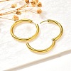 304 Stainless Steel Hoop Earrings for Women EJEW-M068-15D-G-1