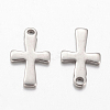 Tarnish Resistant 304 Stainless Steel Tiny Cross Charms STAS-G076-10P-1