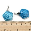 Natural Mixed Stone Carved Pendants G-I319-02P-A-4