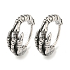 316 Surgical Stainless Steel Hoop Earrings EJEW-D096-13K-AS-1