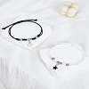 2Pcs Zinc Alloy Star Charm Bracelets for Women BJEW-LP0002-44-3