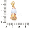 304 Stainless Steel Enamel Pendant Decorations LS-STAS-K304-02B-G-3