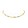 4Pcs 4 Color Glass Seed Beaded Necklaces Set for Women NJEW-TA00053-7