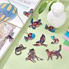 18Pcs 9 Styles Printed Alloy Pendants ENAM-CJ0005-30-6