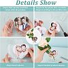 Transparent Acrylic Photo Frame Stands DJEW-WH0018-25-3