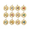 304 Stainless Steel Rhinestone Pendants STAS-Z166-24G-1