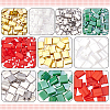  300Pcs 10 Style 2-Hole Opaque Glass Seed Beads SEED-NB0001-53-5
