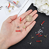 24Pcs 2 Colors Spray Painted Alloy Stud Earrings Findings FIND-CA0003-28-3
